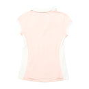 Calvin Klein Pink and White Cotton Stretch Polo Shirt