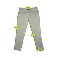 Ana Sousa Blue-Trim Cotton Chino Jeans