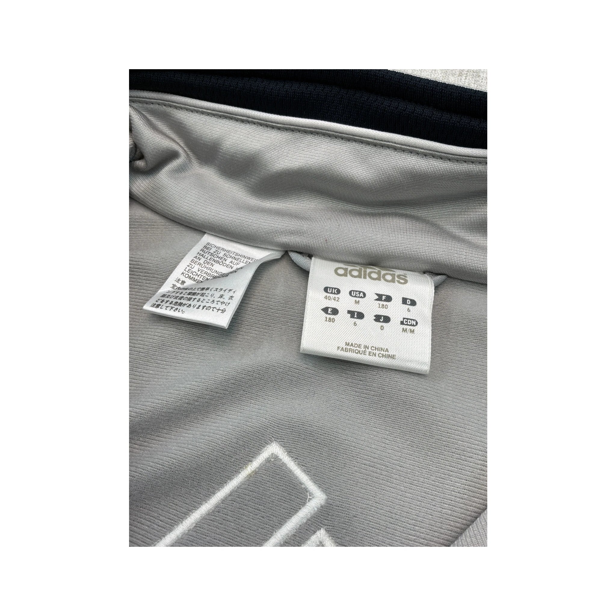 adidas Gray Navy Full Zip Track Jacket