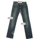 GUESS Premium Dark Wash Cotton Denim Slim Straight Jeans