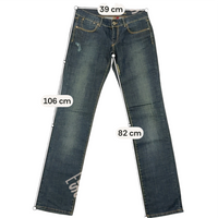 GUESS Premium Dark Wash Cotton Denim Slim Straight Jeans