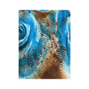 Abstract Rose Print Asymmetrical Slip Dress