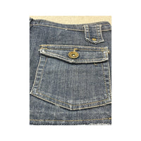 Cinque Blue Denim Pleated Mini Skirt