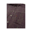 Camisa Massimo Vannucci vintage com estampado Paisley e de Aves