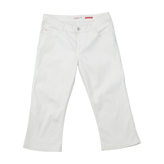Miss Sixty Low Rise Cropped White Pants
