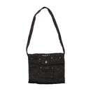 Speckled Tweed-Style Woven Shoulder Bag