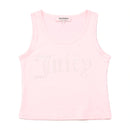 Juicy Couture Rhinestone Logo Pink Cotton Blend Tank Top