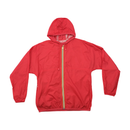 Corta-Vento com capuz K-Way vermelho em Poliamida