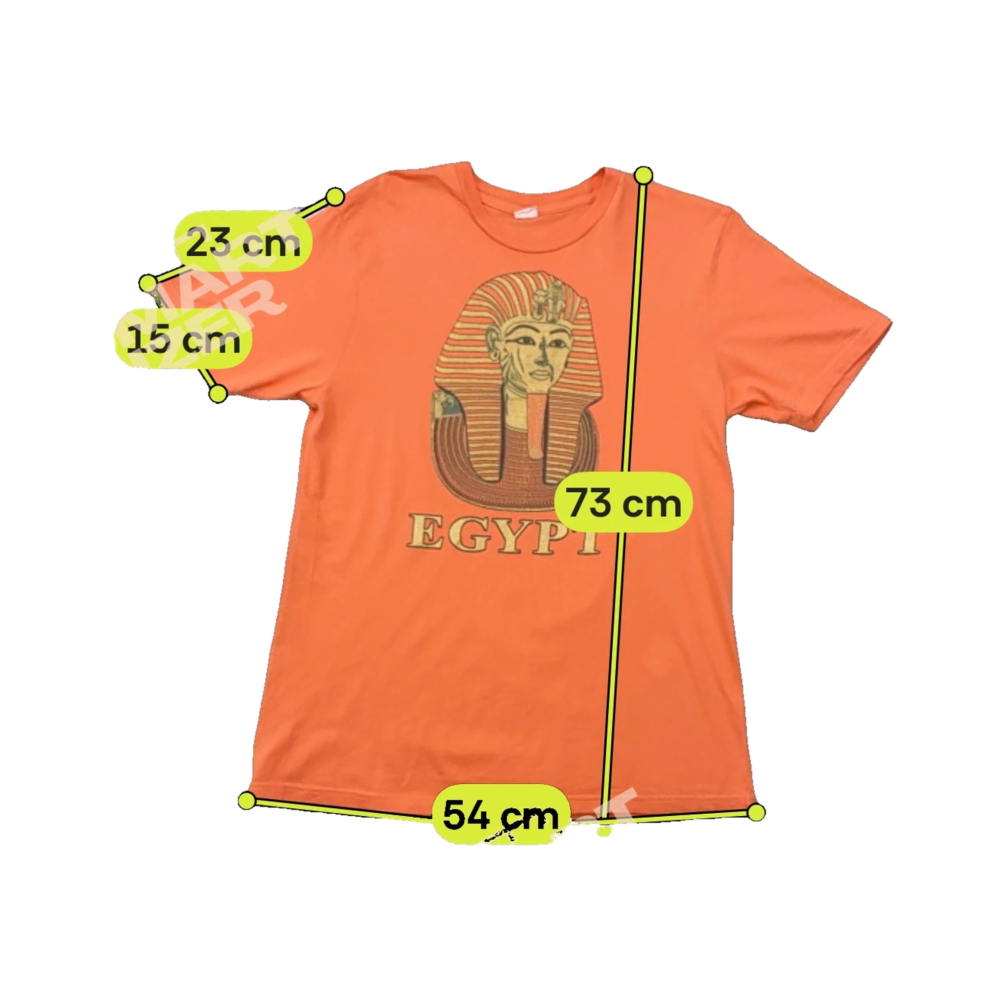 Camisa em algodão com estampado de Faraó do Egito