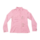 Standpoint Buckle Detail Pink Button Up Shirt