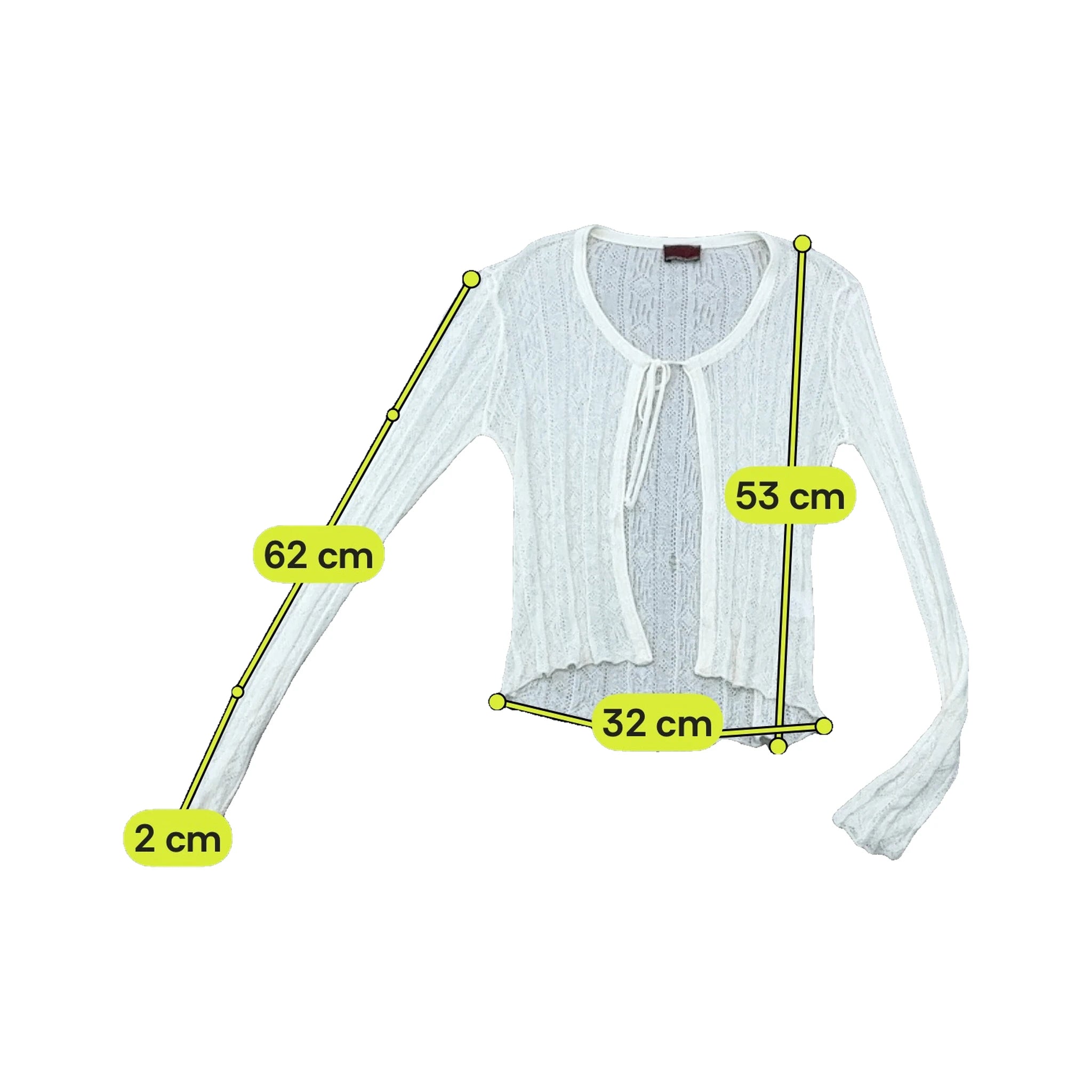 Revenge Open Knit Tie Front Cardigan