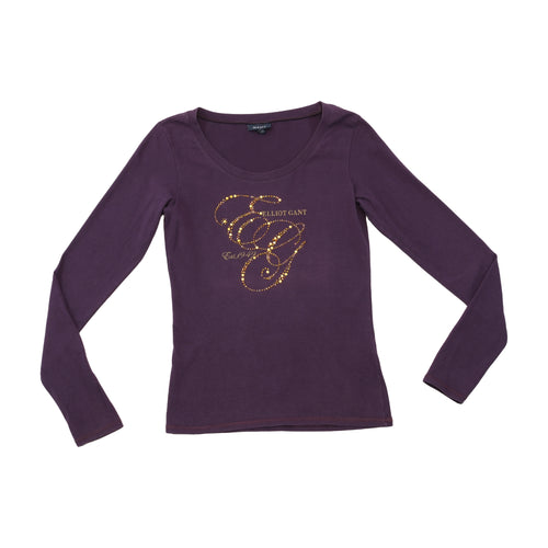 GANT Elliot Gant Studded Logo Long Sleeve T-shirt