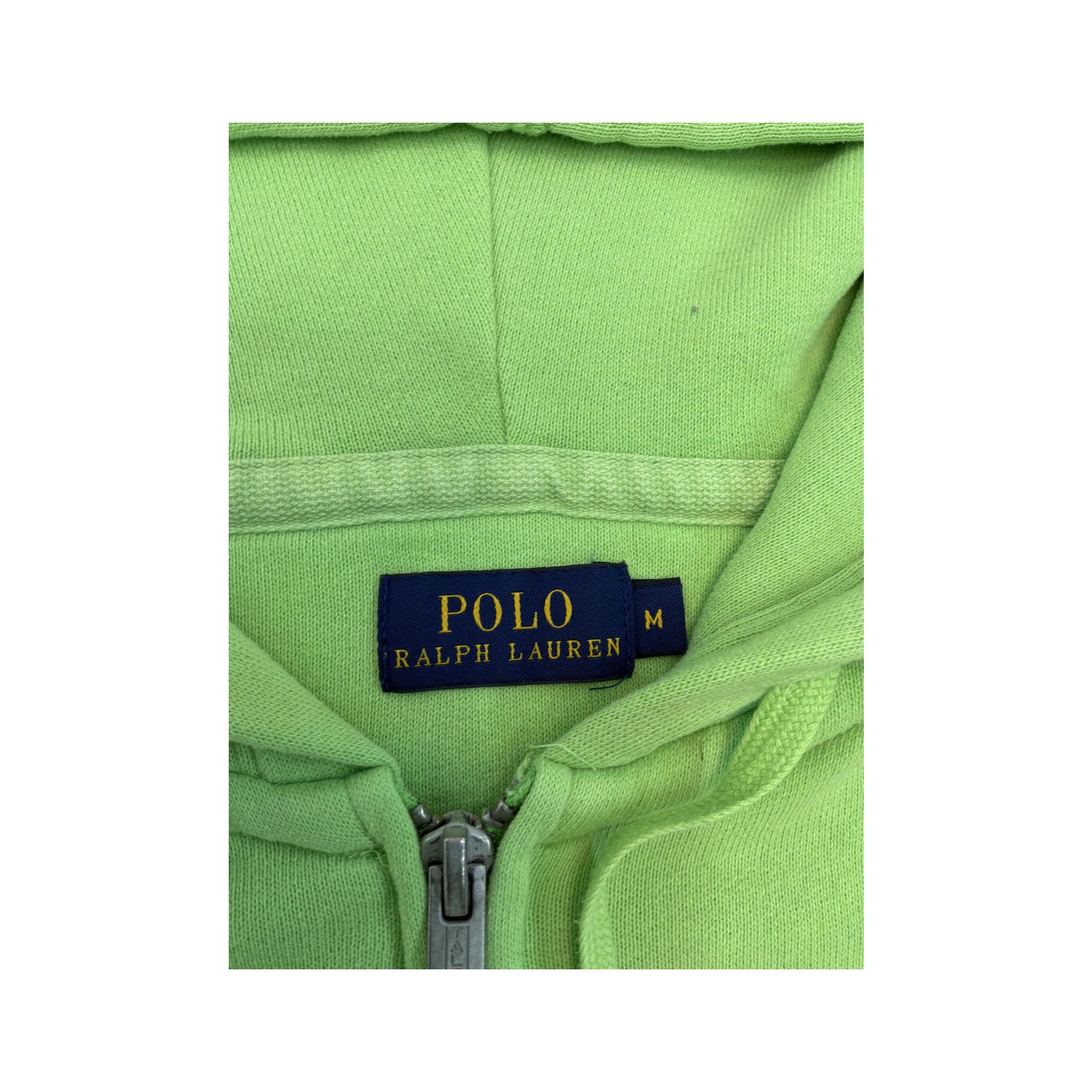 Polo Ralph Lauren Neon Green Full Zip Hoodie (limpeza)