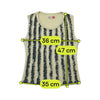 MET Shirting Ruffle Stripe Cotton Tank Top