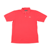 Polo Kappa em piqué de algodão vermelho com logótipo