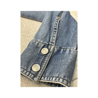 Vintage Fornarina Fitted Denim Snap Front Jacket Shirt