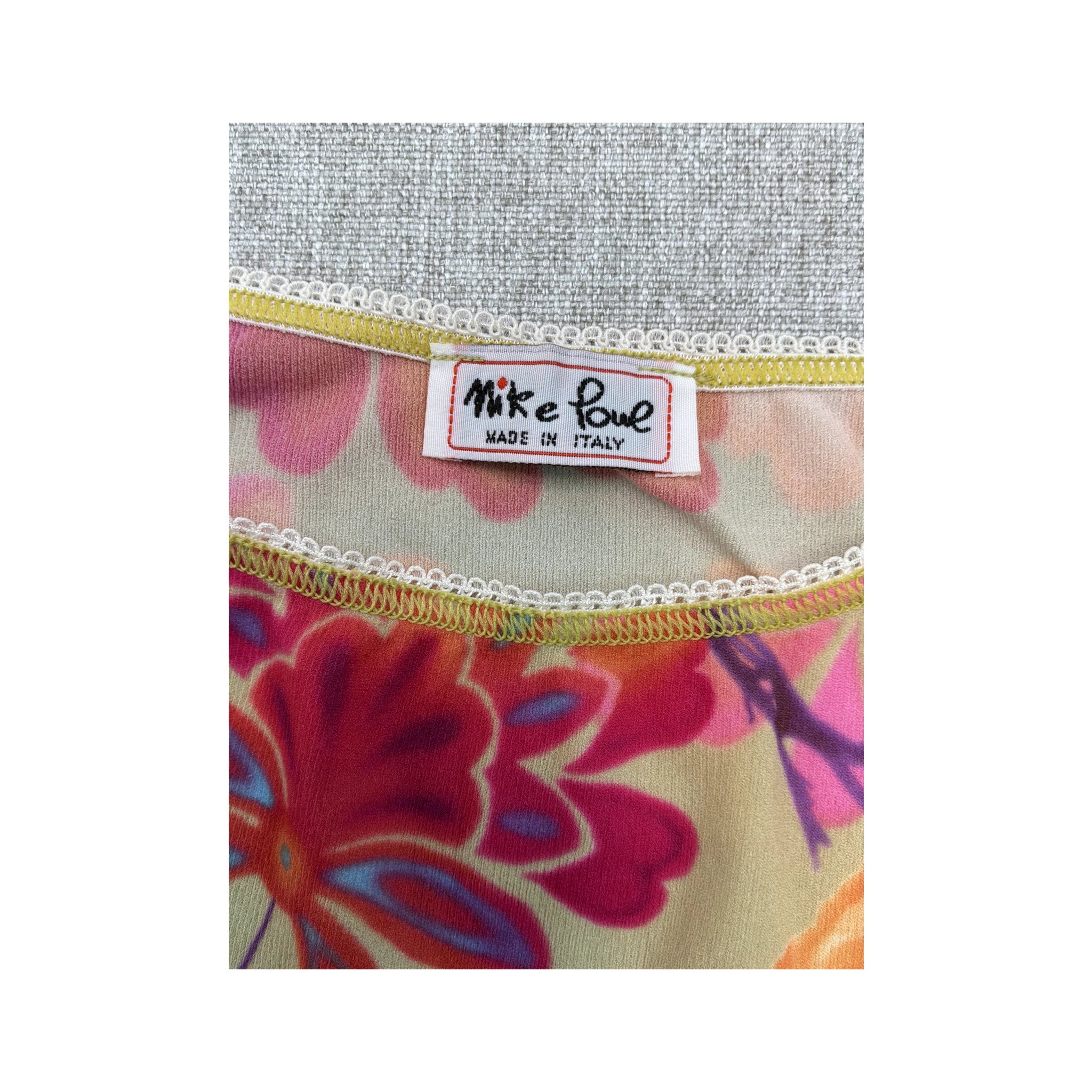 Mike Love Floral Mesh Tank Top