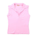 Vintage Guess Pink Sleeveless Collared Shirt