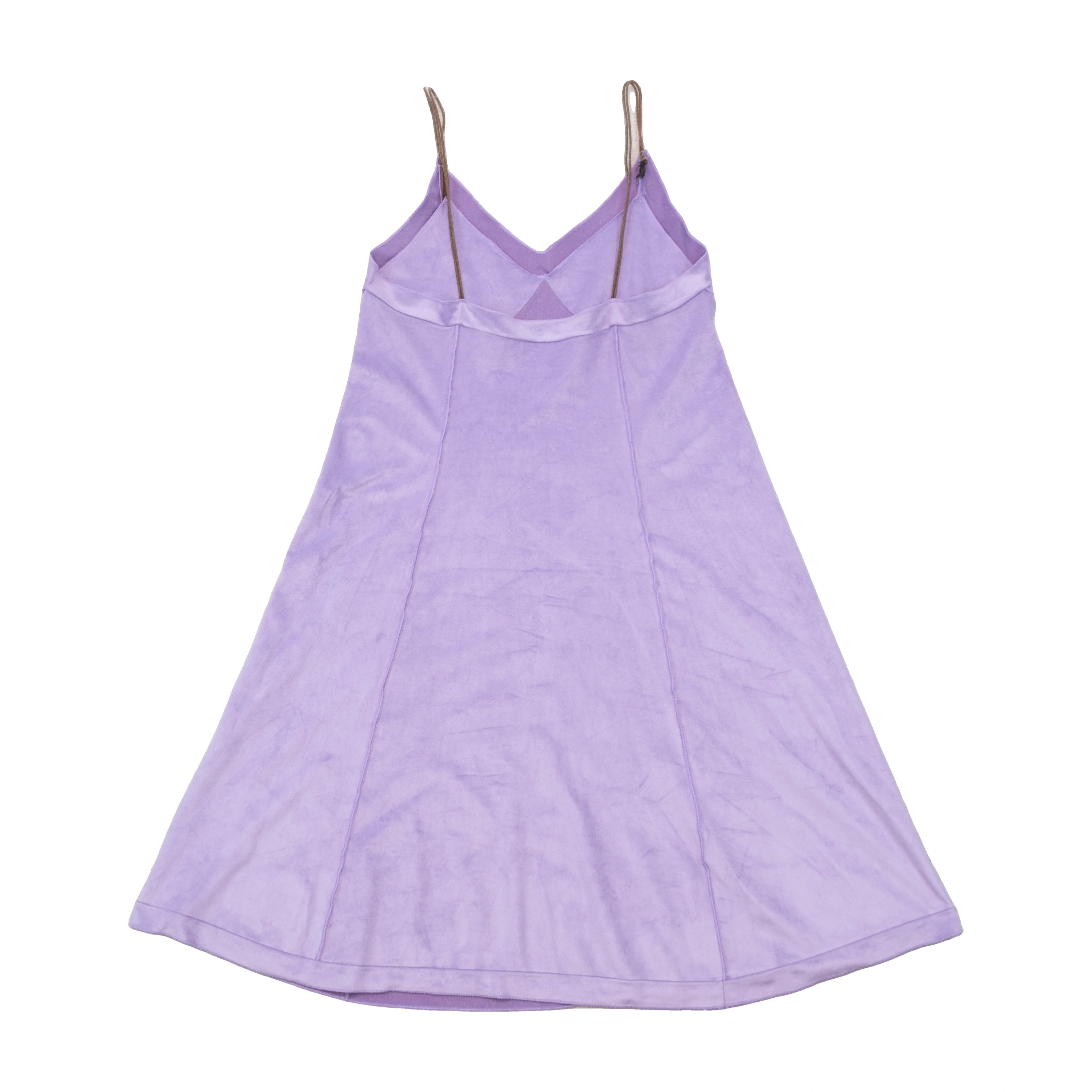 Dixie Purple Faux Suede Slip Dress