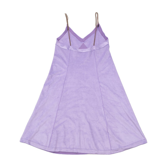 Dixie Purple Faux Suede Slip Dress
