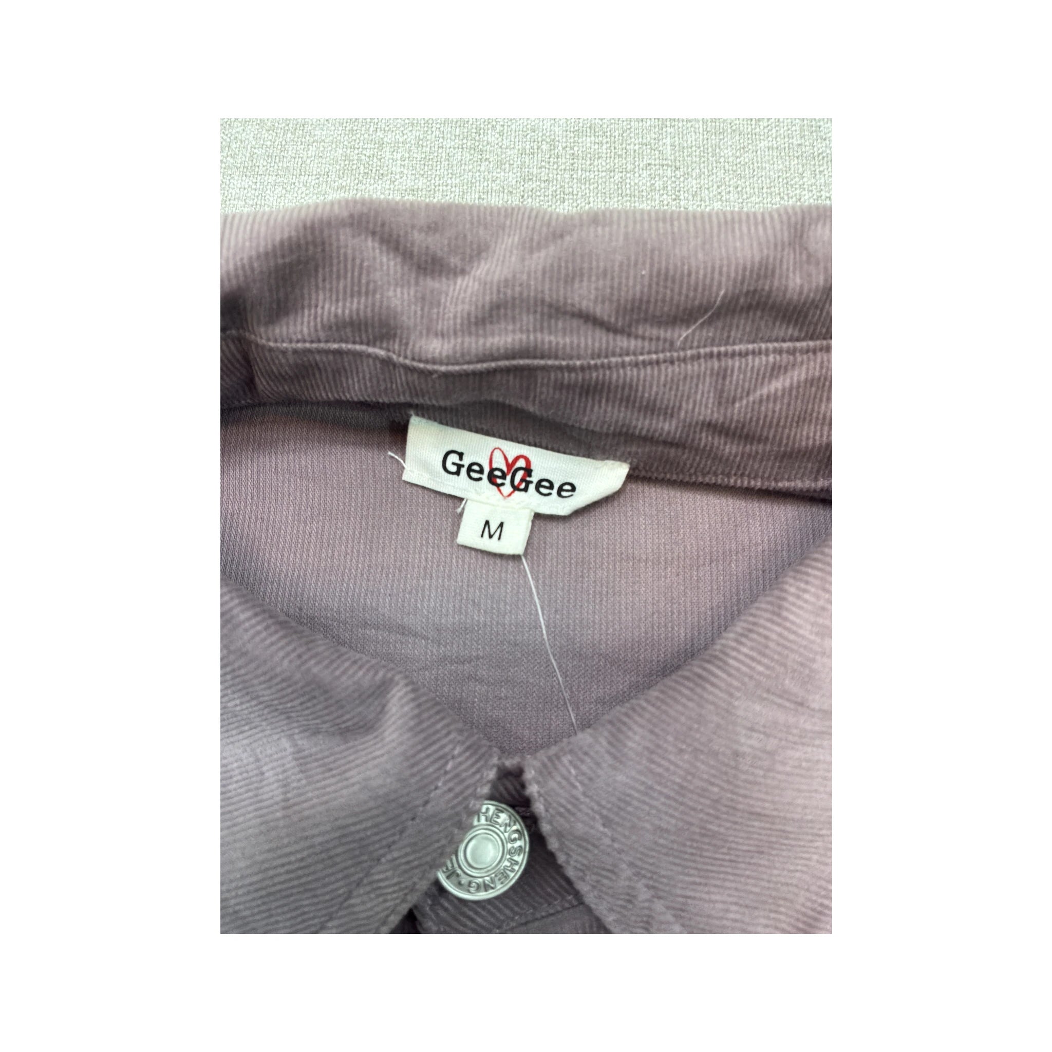 Geegee Textured Oversized Button-Up Shirt
