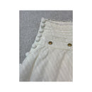 Mini saia Guess Jeans branca Adornada com Ilhós