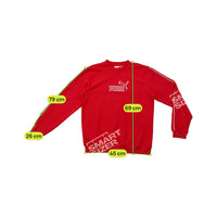 Puma Vintage Red Embroidered Logo Crewneck Sweater