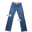 Lee Blue Denim 5-Pocket Bootcut Jeans