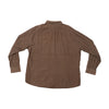 Attitude Brown Cotton Fine Wale Corduroy Button-Up Shirt