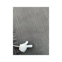 Armani Jeans Comfort Fit Gray Denim Jeans with HOG Eagle Back Patch
