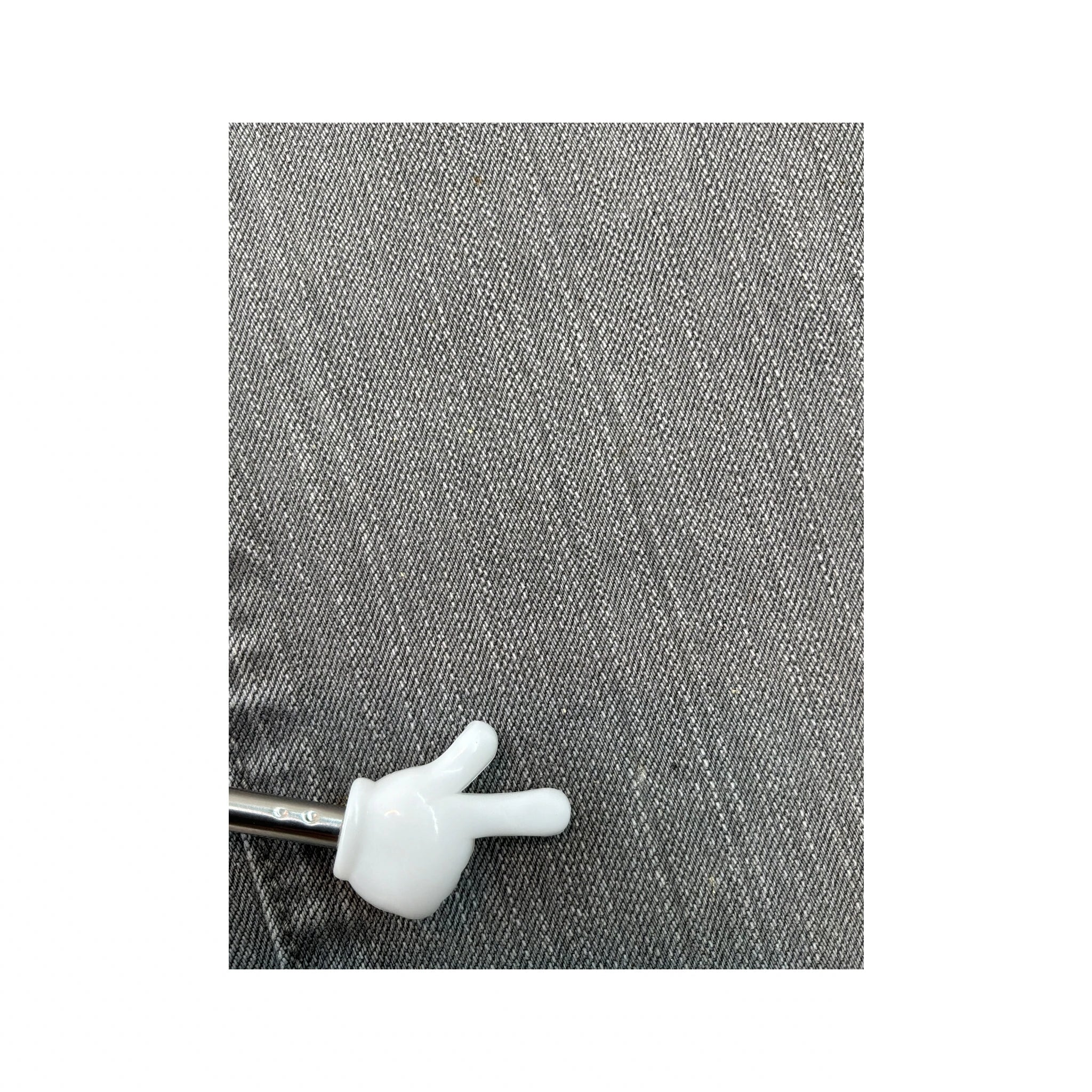 Armani Jeans Comfort Fit Gray Denim Jeans with HOG Eagle Back Patch