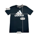 Adidas Black Logo Graphic Crewneck T-Shirt