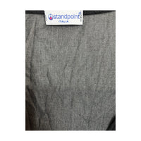 Standpoint Italia Sheer Sequin Embroidered Blouse - Black (L)