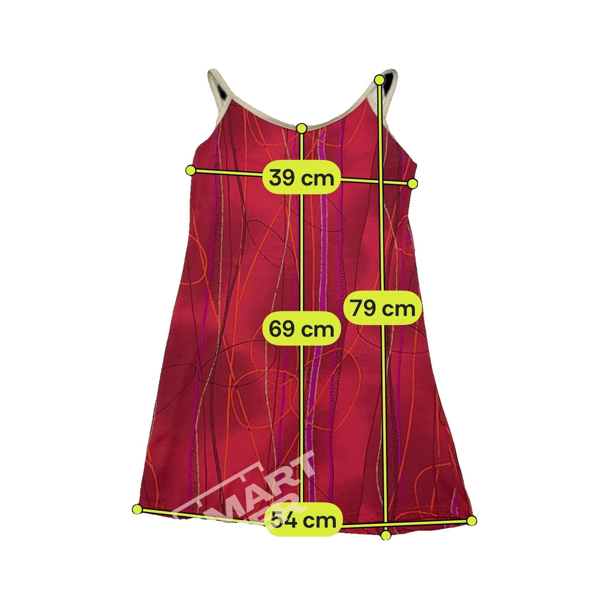 Abstract Print Spaghetti Strap Tank Top