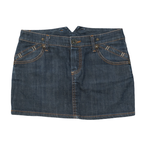 Liu Jo LIU JEANS Stretch Cotton Dark Wash Denim Mini Skirt
