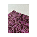 Vintage Handwoven Purple Thai Mudmee Ikat Pencil Skirt