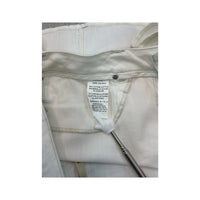 Guess White Cotton Stretch Denim Rhinestone Mini Skirt
