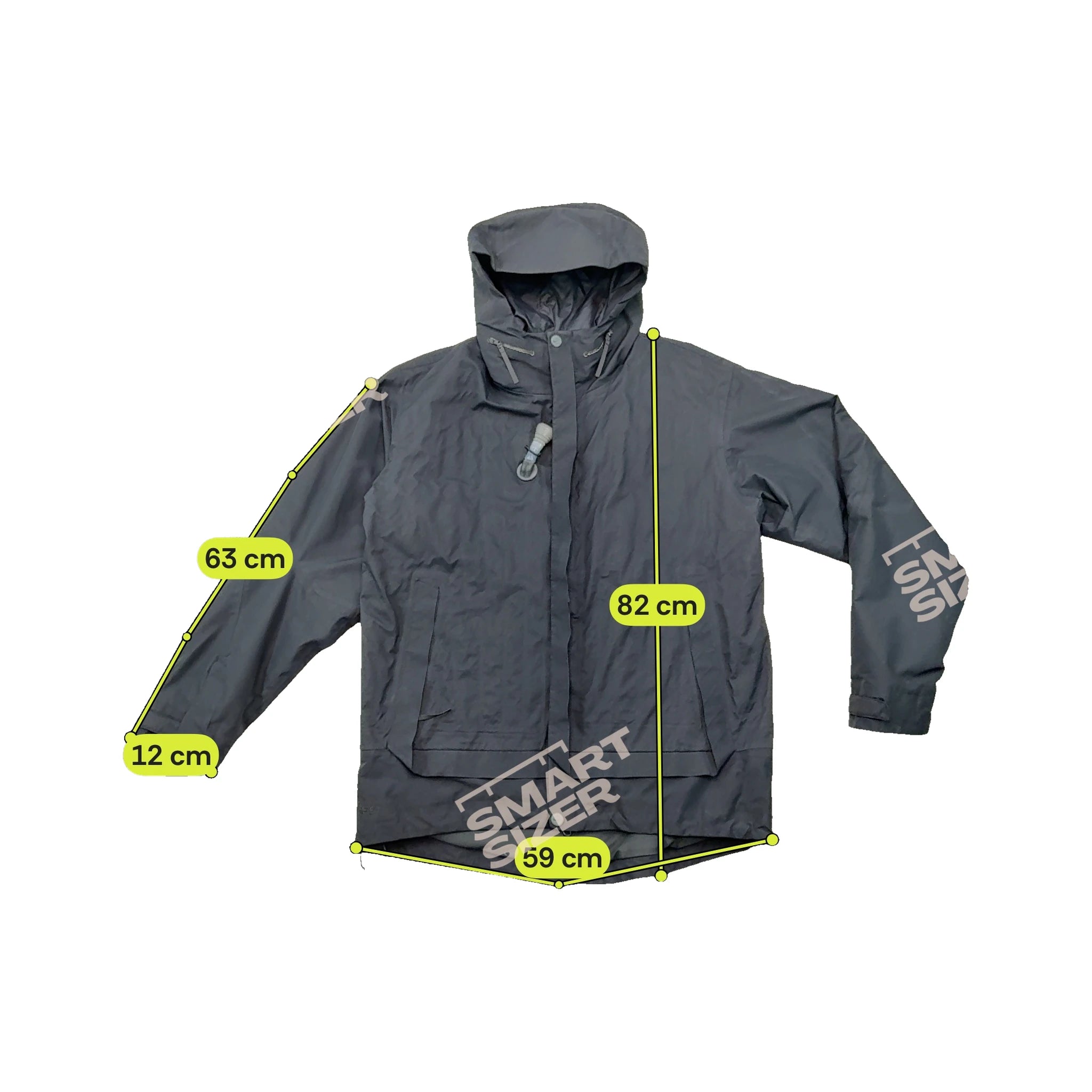 Nike Vintage Black Hooded Technical Nylon Jacket