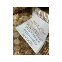 Cevas B Metallic Snake Print Sleeveless Mock Neck Blouse