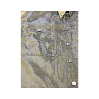 Ventidue Shimmer Sheer Crinkled Button Front Shirt