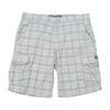 Bear Surfboards Plaid Cotton Cargo Shorts