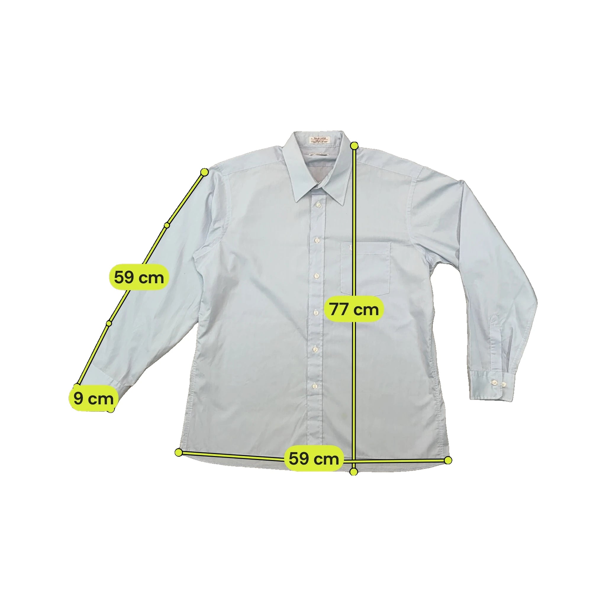 Camisa Christian Dior Azul-claro