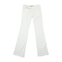 White Flared Sailor Pants