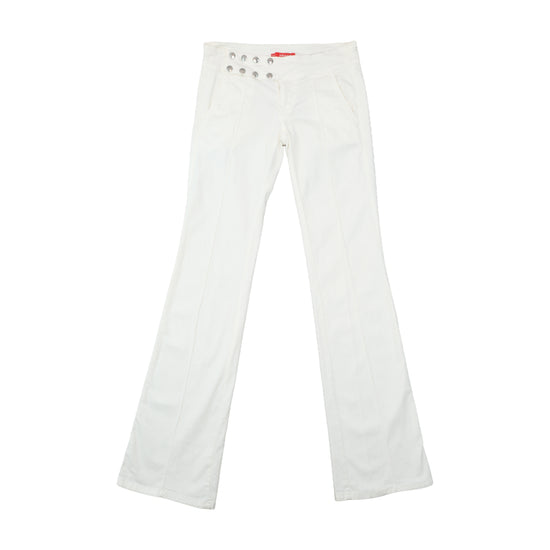 White Flared Sailor Pants (Festa Branca)