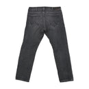 Wrangler Washed Black Cotton Blend Slim Straight Jeans