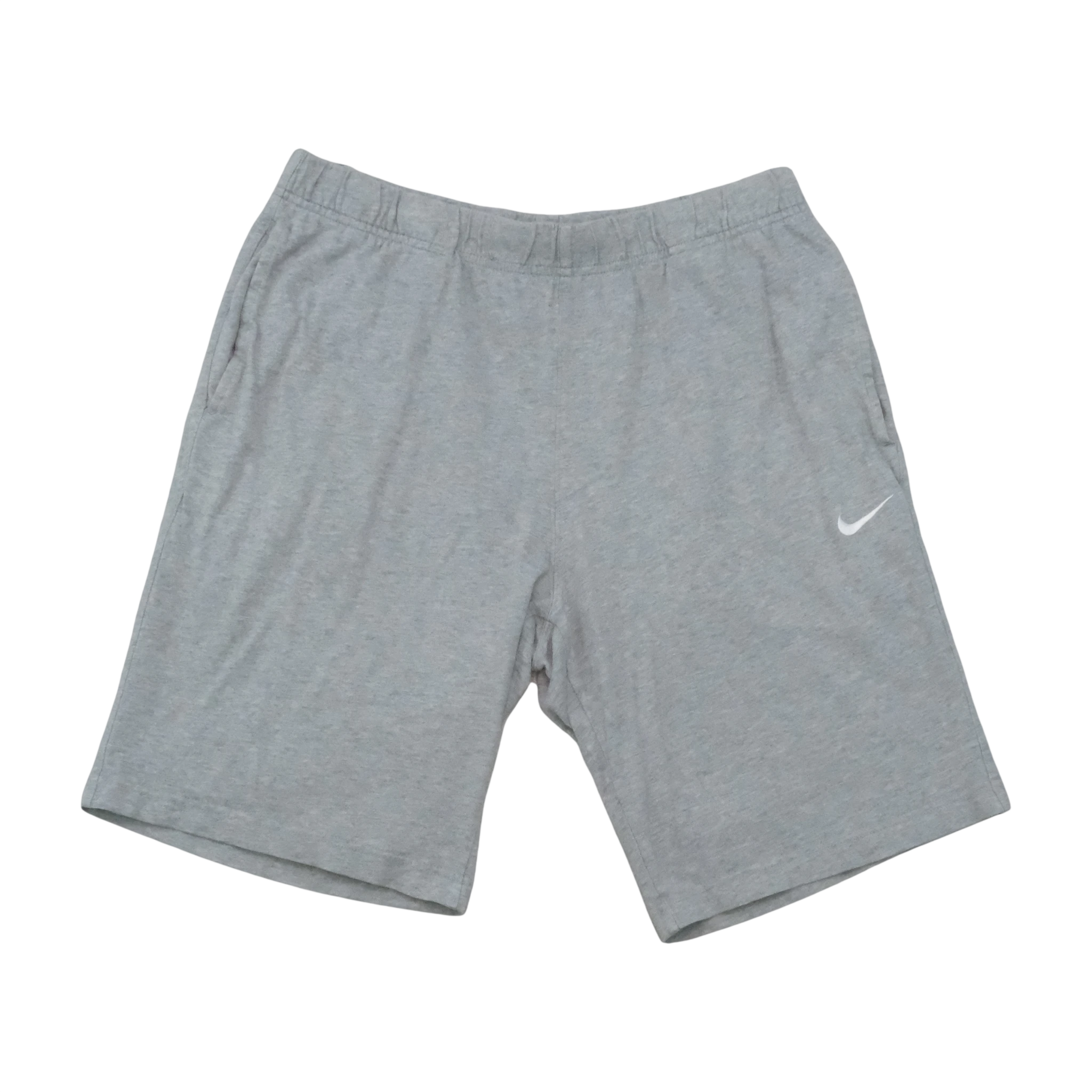 Nike Vintage Gray Cotton Jersey Logo Shorts
