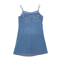 Mini vestido Lingerie Diesel em ganga