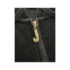 Juicy Couture Black Velour Zip Up Hoodie