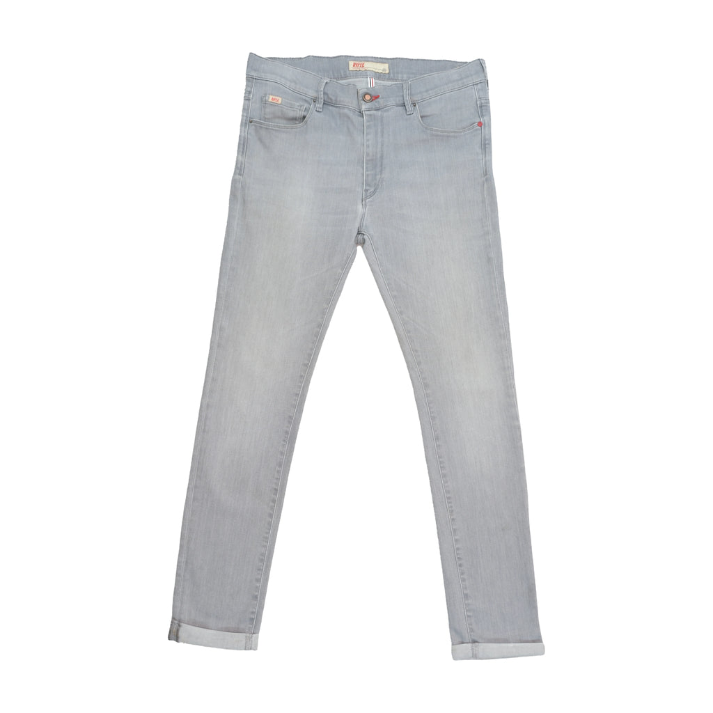 Rifle Light Wash Distressed Denim Jeans