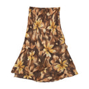 Saia Rosanna Pellegrini floral Assimétrica em Camadas